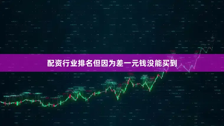 配资行业排名但因为差一元钱没能买到